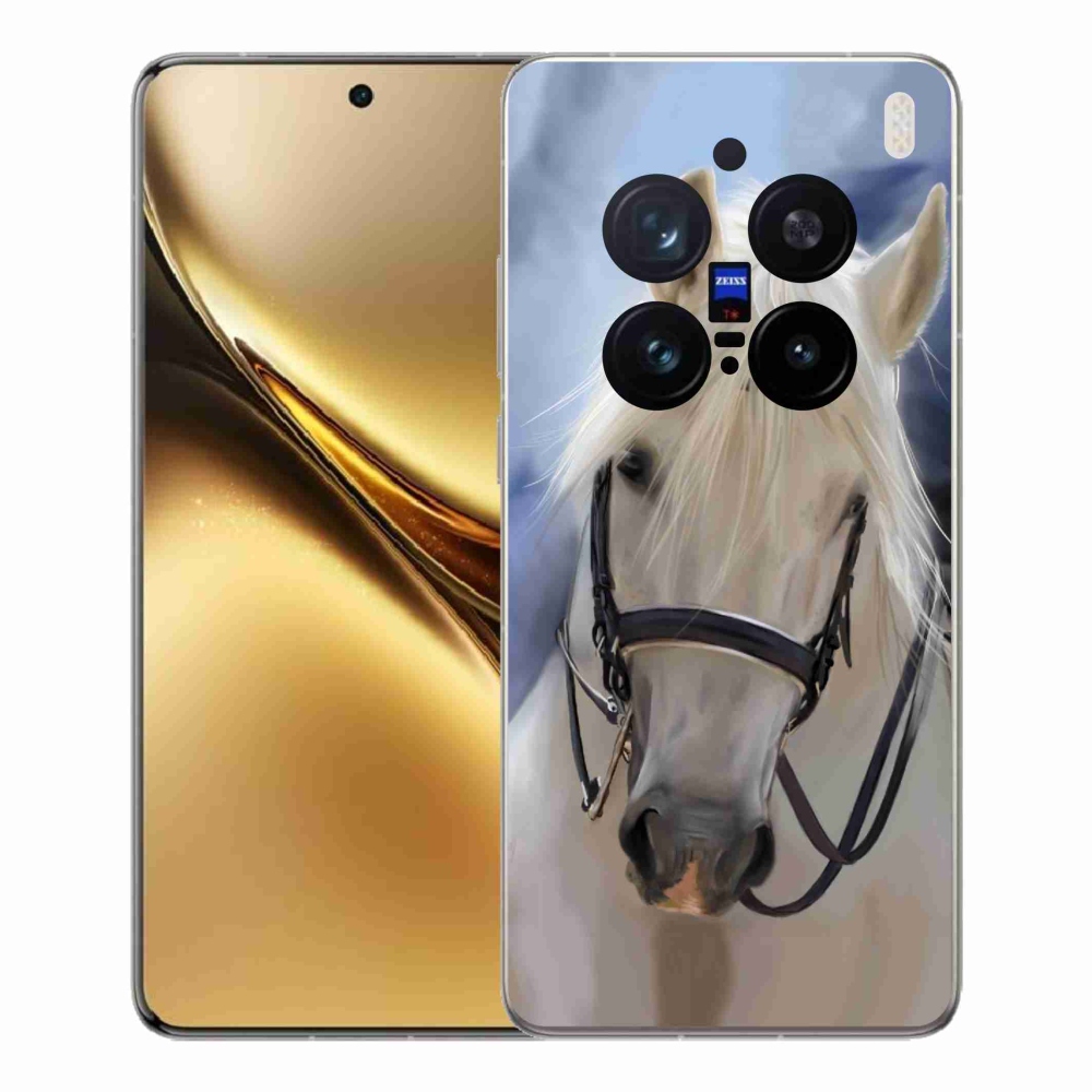 Gélový kryt mmCase na Vivo X200 Pro 5G - biely kôň