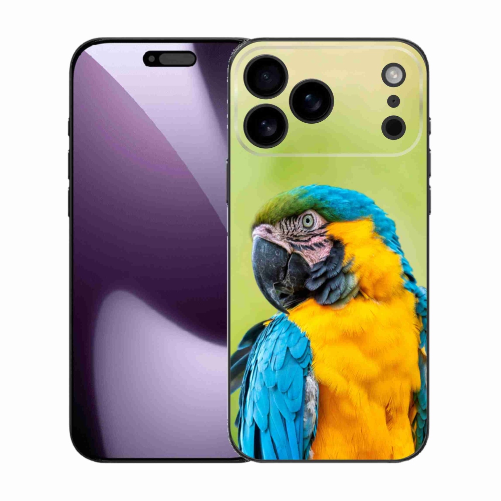 Gélový kryt mmCase na iPhone 17 Pro Max - papagáj ara 2