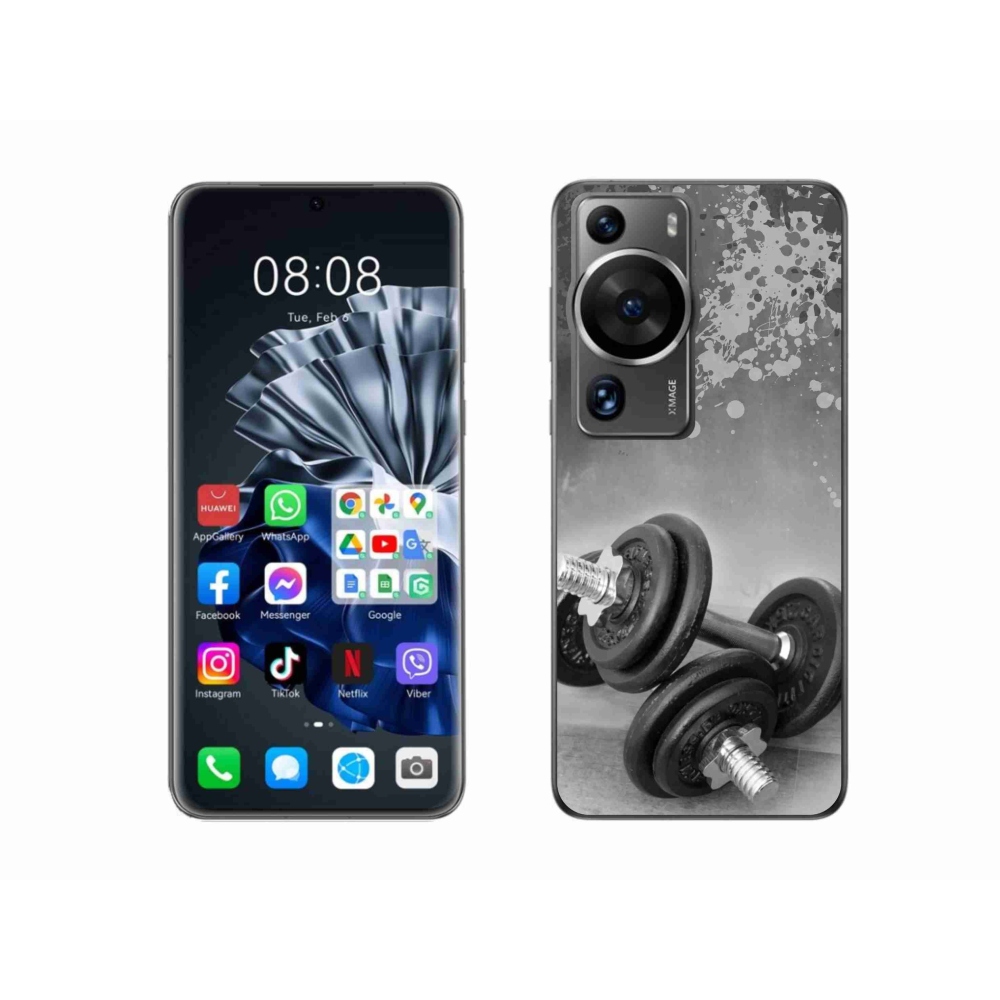 Gélový kryt mmCase na Huawei P60 Pro - činky 1