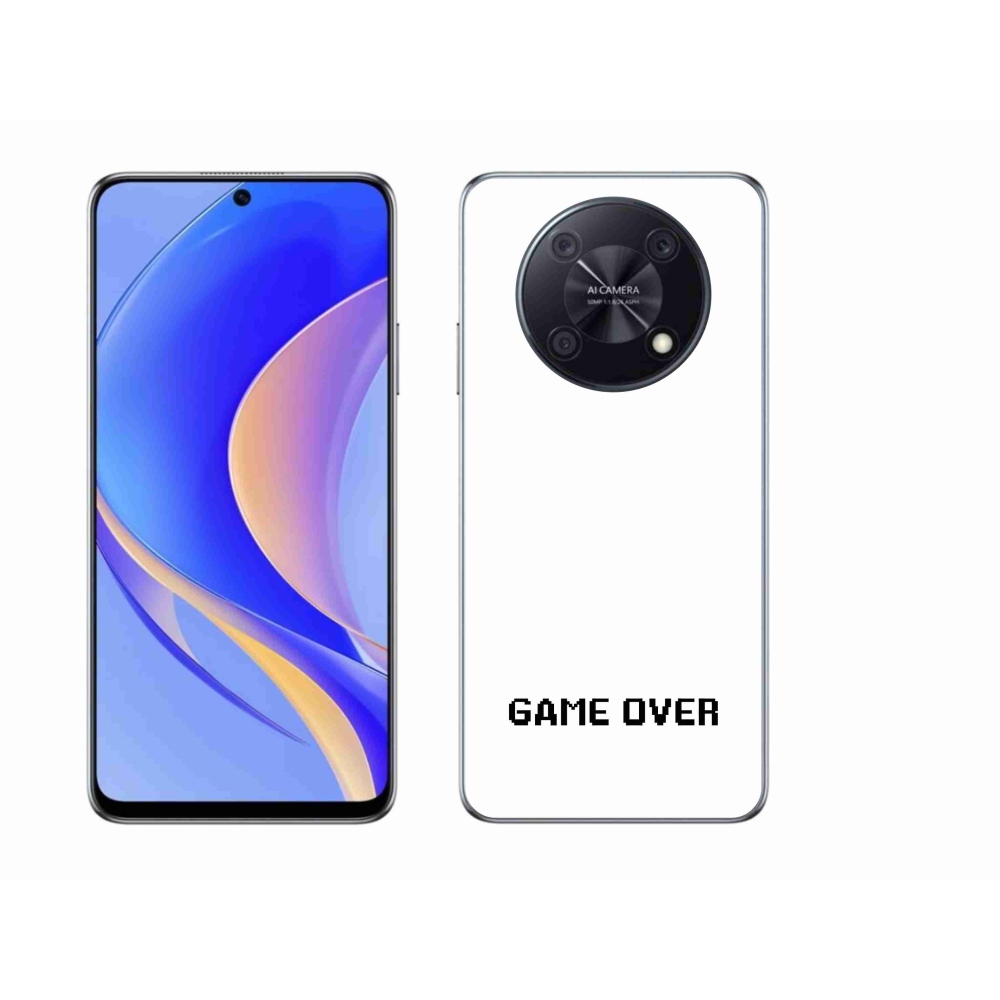 Gélový kryt mmCase na Huawei Nova Y90 - game over biele pozadie