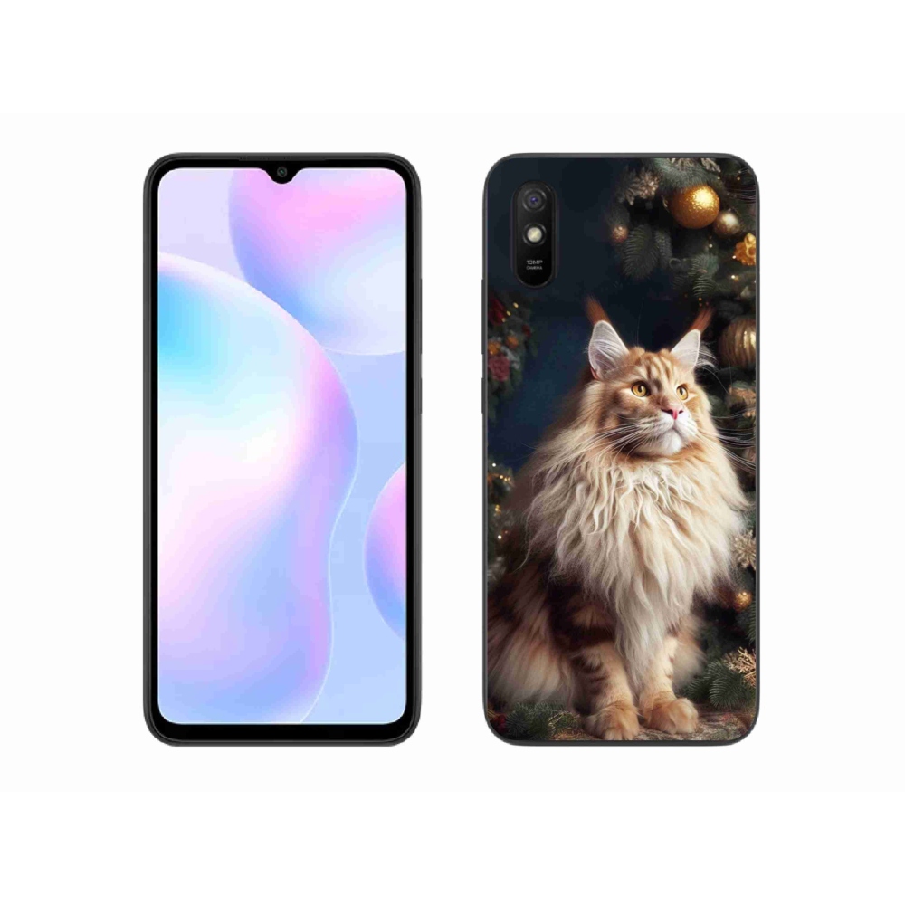 Gélový kryt mmCase na Xiaomi Redmi 9A - mačka pri stromčeku