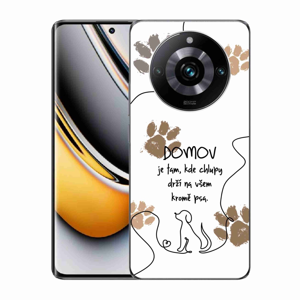 Gélový kryt mmCase na Realme 11 Pro/11 Pro+ - psí motív biele pozadie