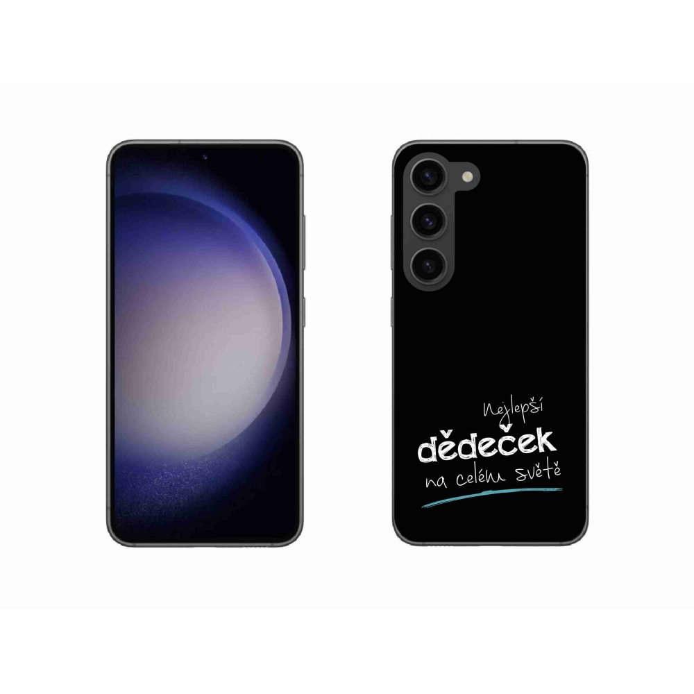 Gélový kryt mmCase na Samsung Galaxy S23 5G - najlepší starý otec 3 čierne pozadie