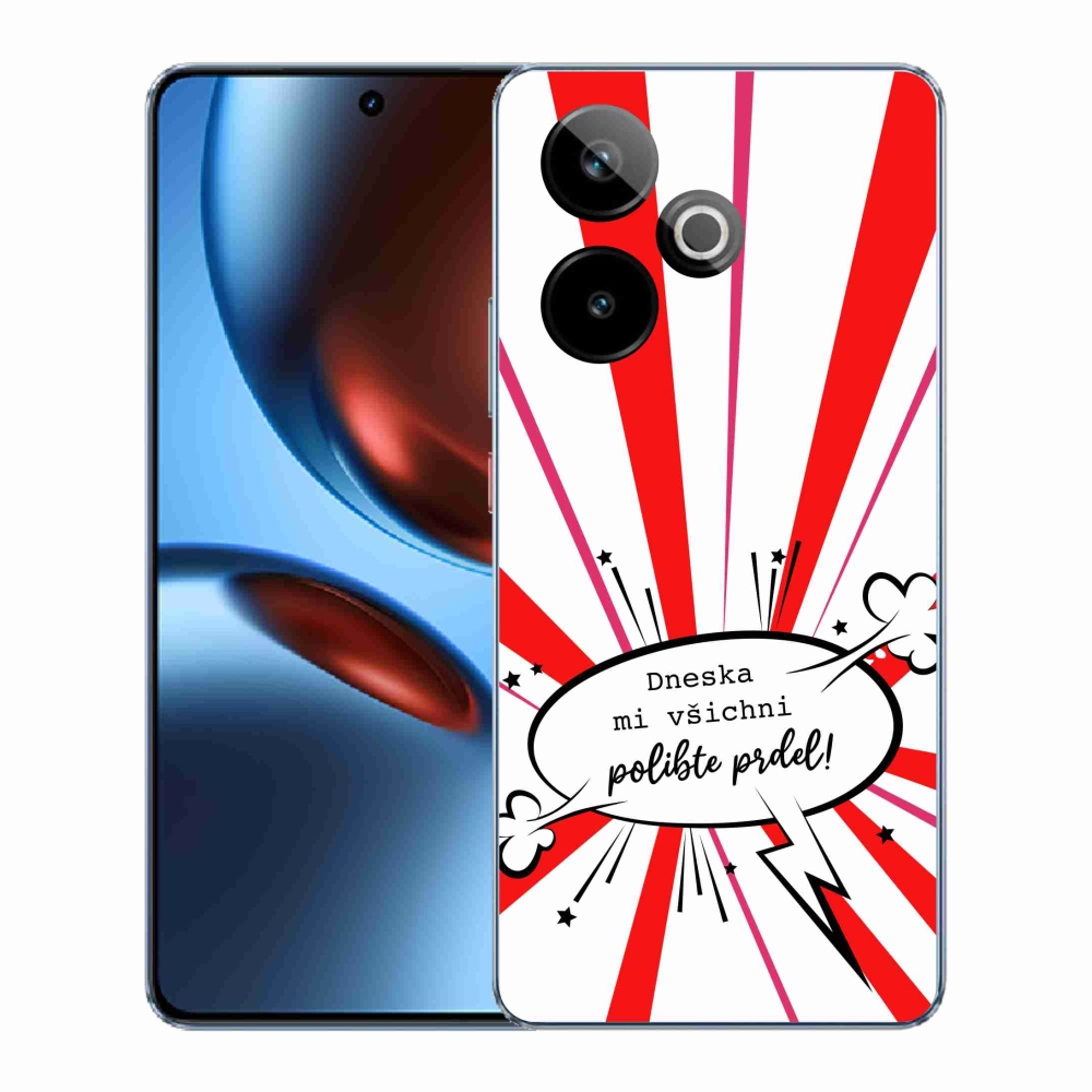 Gélový kryt mmCase na Realme GT 7 5G/GT 7T 5G - vtipný text 15 biele pozadie