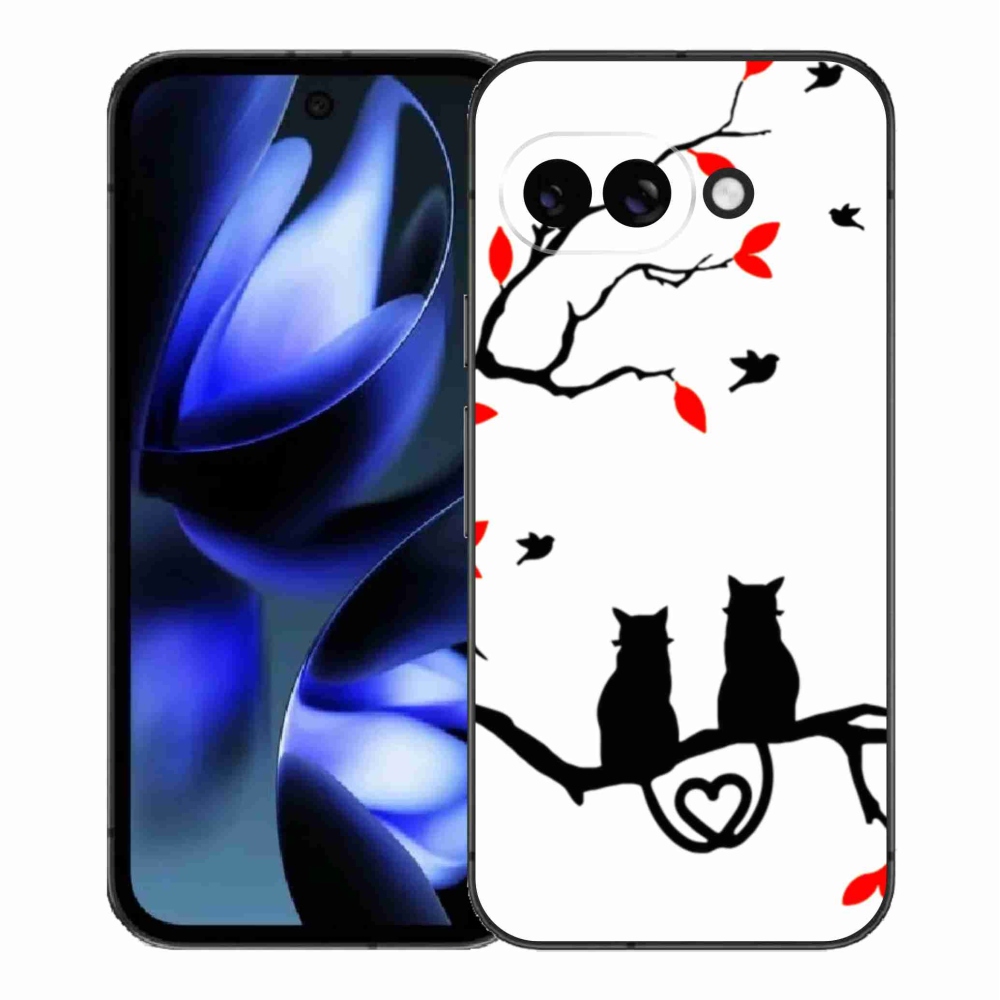 Gélový kryt mmCase na Google Pixel 9a - mačacia láska