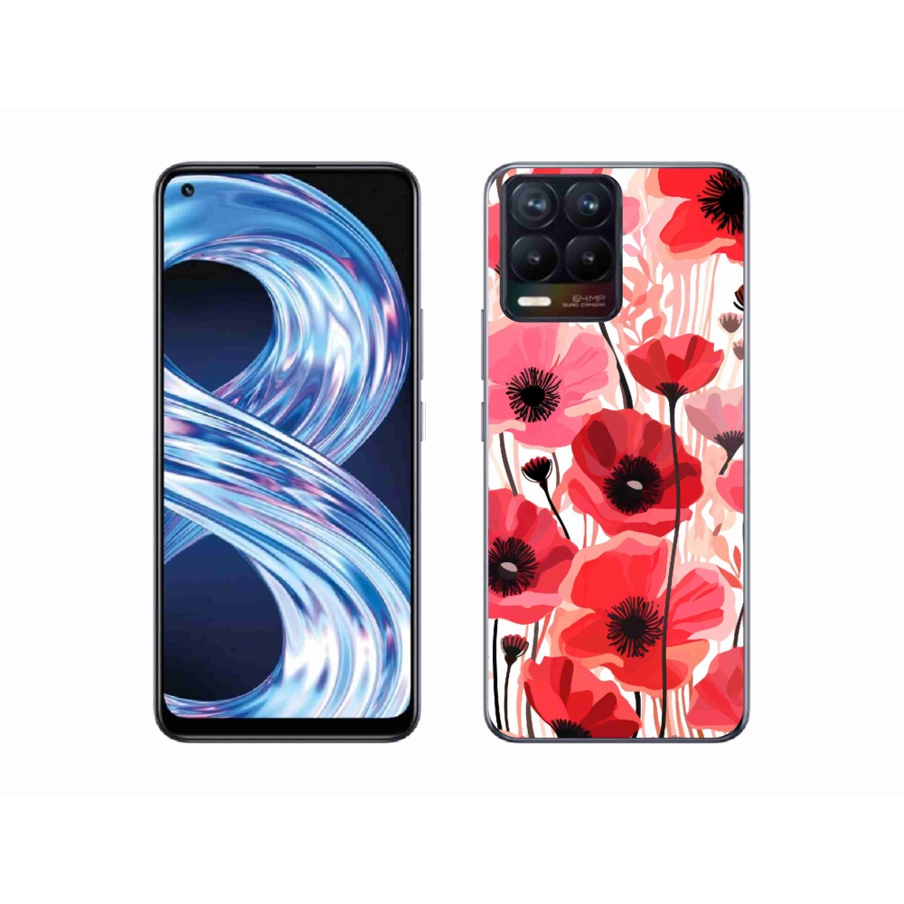 Gélový kryt mmCase na Realme 8 Pro - vlčí mak 1