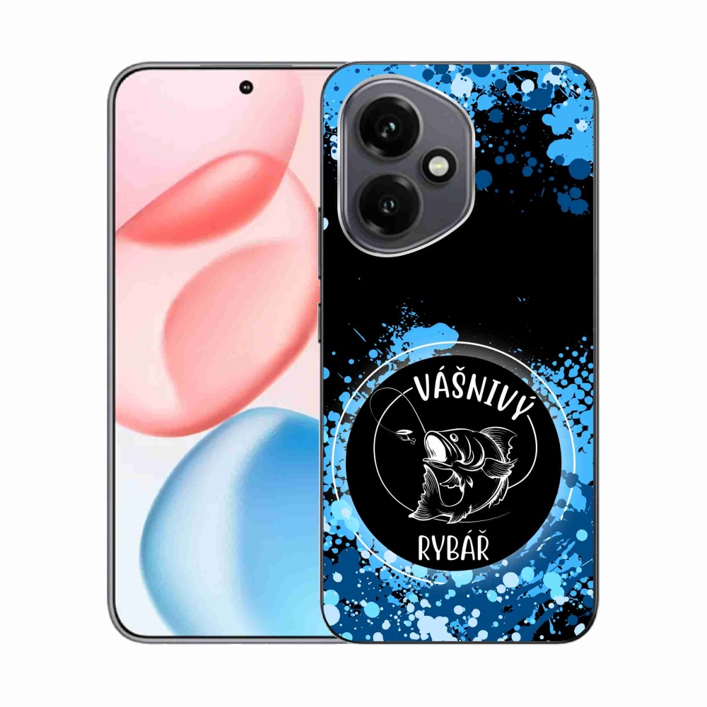 Gélový kryt mmCase na Honor 400 - vášnivý rybár čierne pozadie