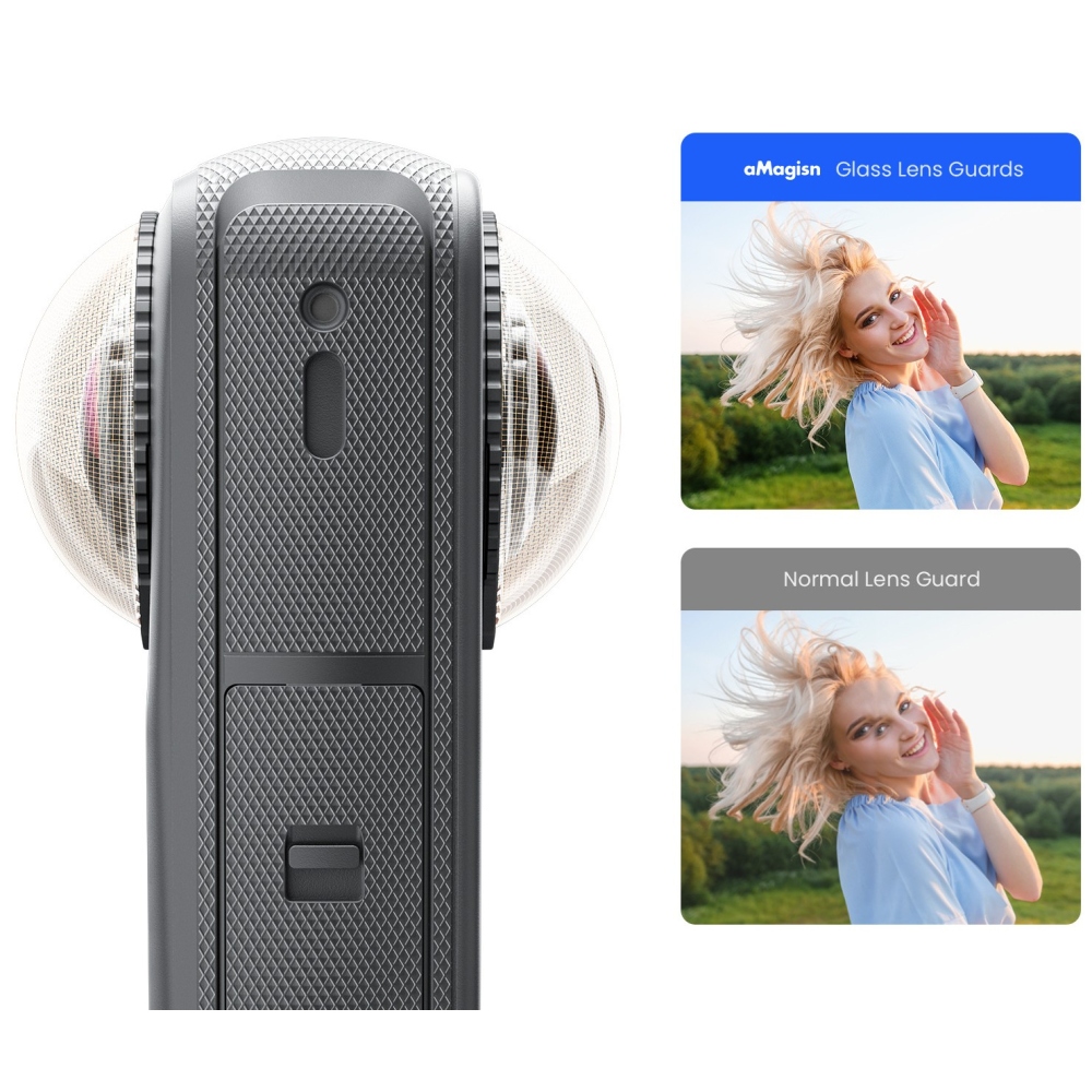 AMAGISN ochranné sklo objektívu pre Insta360 X4 Air, 2 ks