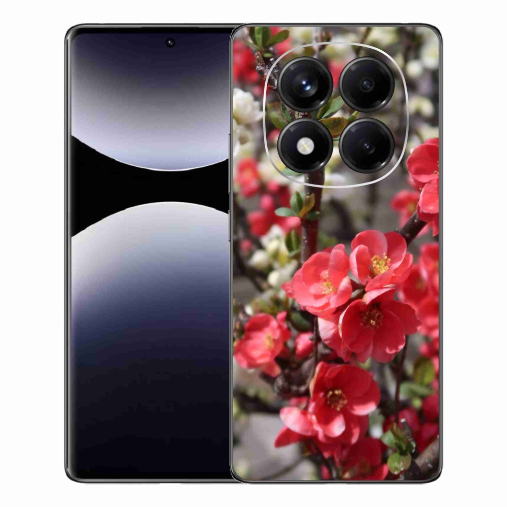 Gélový kryt mmCase na Xiaomi Redmi Note 14 Pro - červené kvety