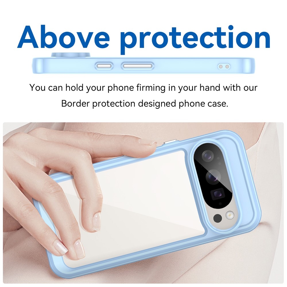 Gélový obal s pevným chrbtom na Google Pixel 10 Pro/Pixel 10 - modrý