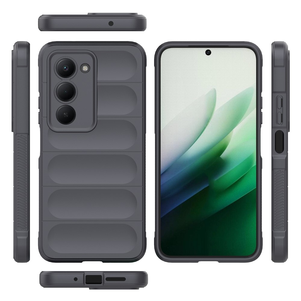 Rugg odolný gélový obal na Xiaomi Redmi 15 5G (169mm) - tmavosivý