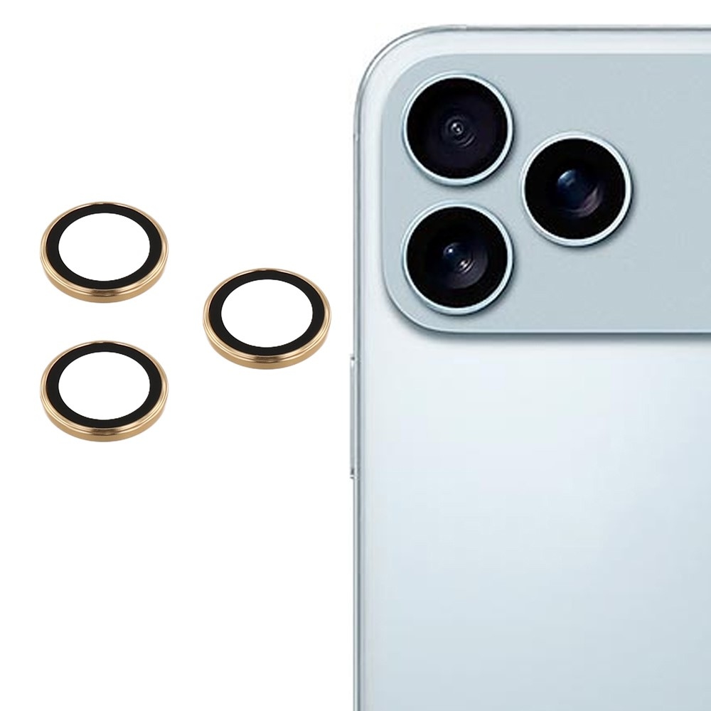 Ultra HD sklo šošovky fotoaparátu na iPhone 17 Pro/17 Pro Max (samostatné sklá) - zlaté