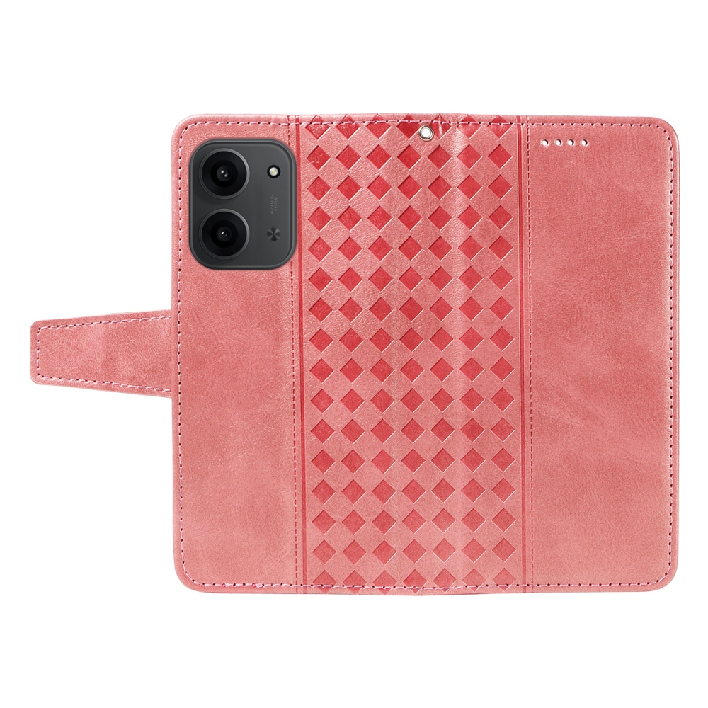 Grids knižkové púzdro na Xiaomi Redmi 15C 4G/5G (173mm) - ružovozlaté
