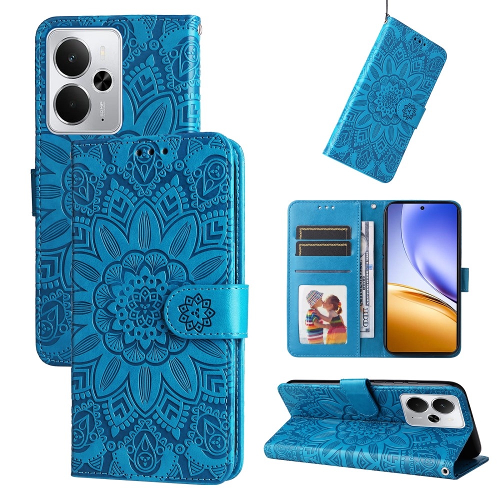 Sunflower knižkové puzdro na Realme 14 5G - modré