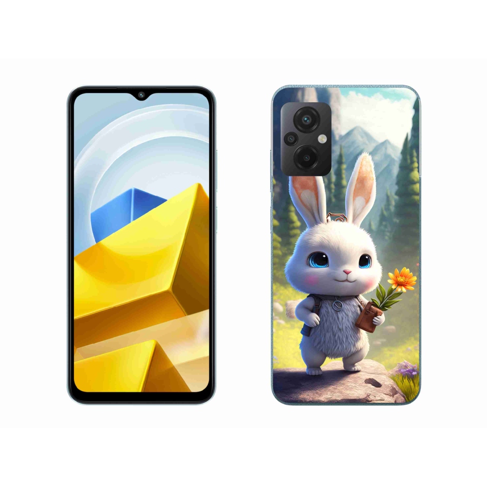 Gélový kryt mmCase na Xiaomi Poco M5 4G - roztomilý zajačik