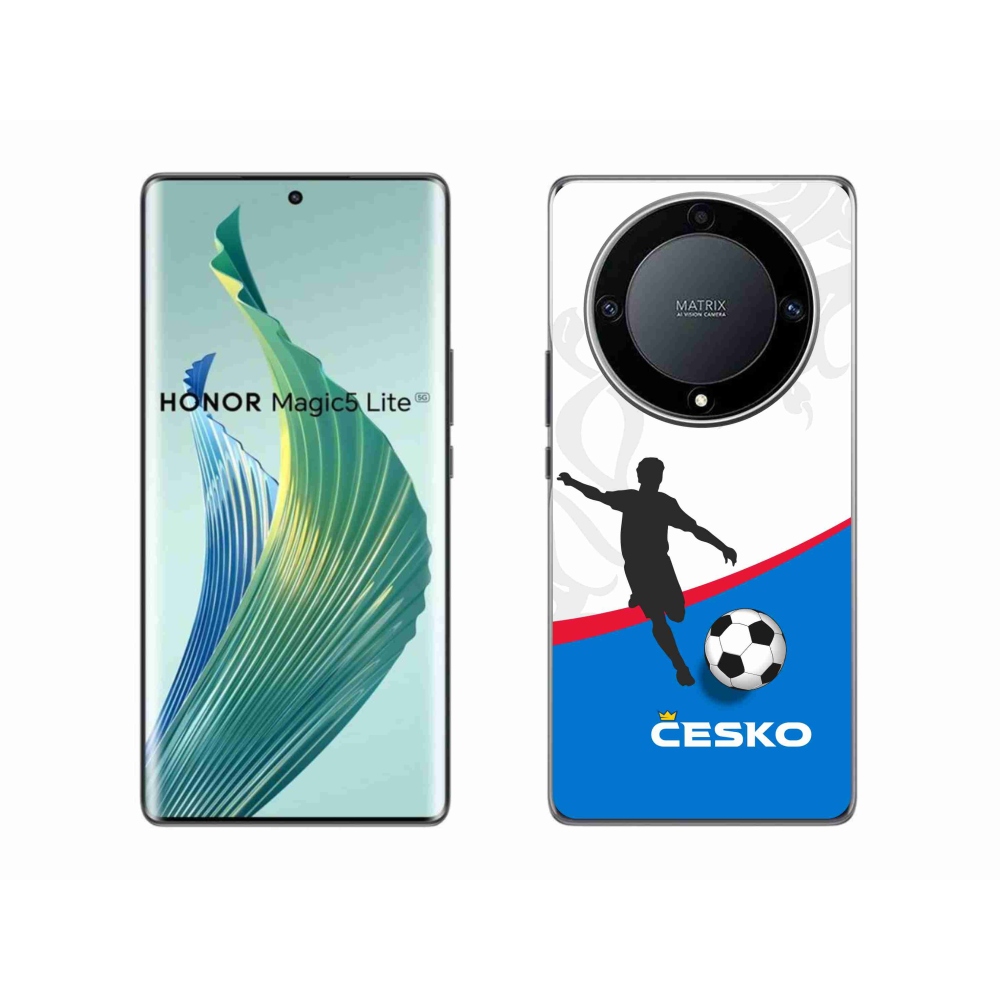 Gélový kryt mmCase na Honor Magic 5 Lite 5G - futbal Česko 1