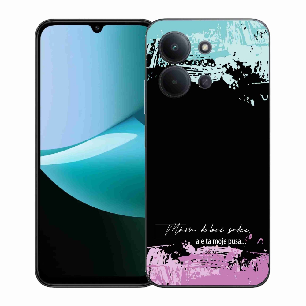 Gélový kryt mmCase na Xiaomi Redmi 15C 4G (171mm)/Poco C85 4G (171mm) - vtipný text 3 čierne pozadie