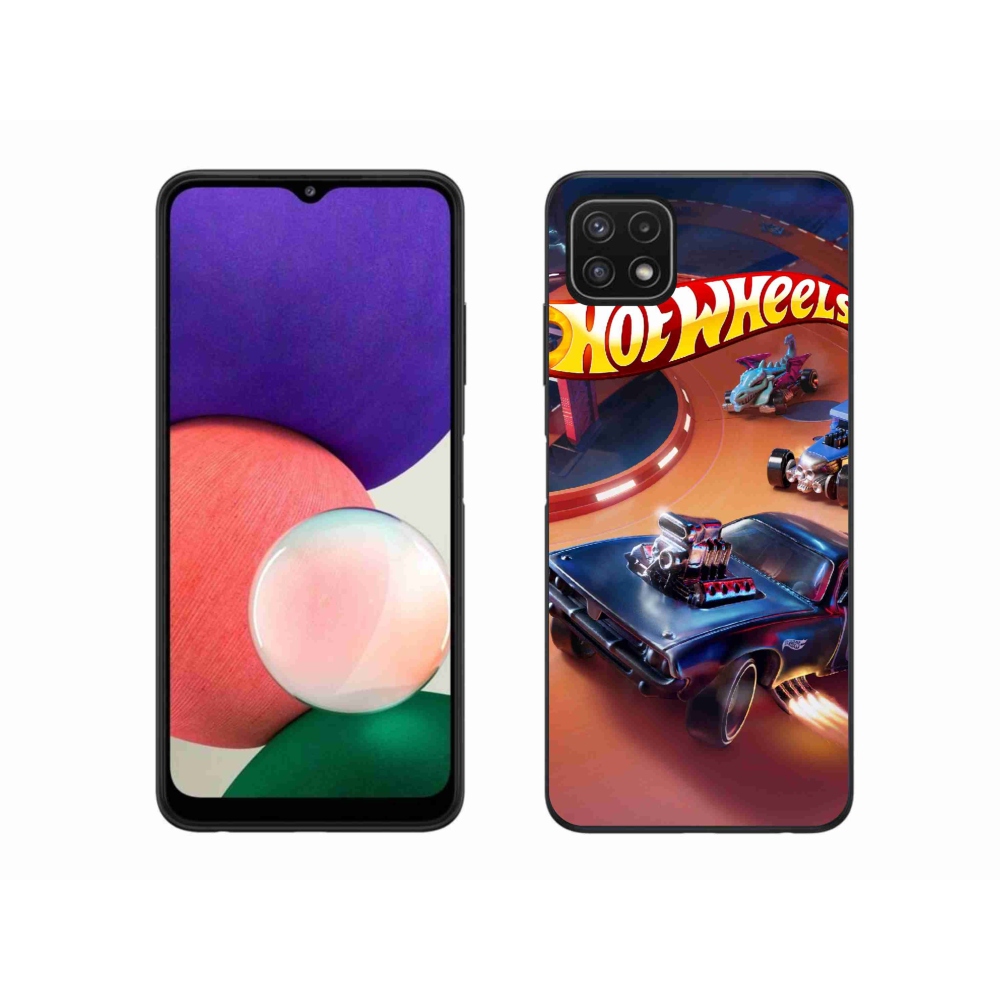 Gélový kryt mmCase na Samsung Galaxy A22 5G - hot wheels