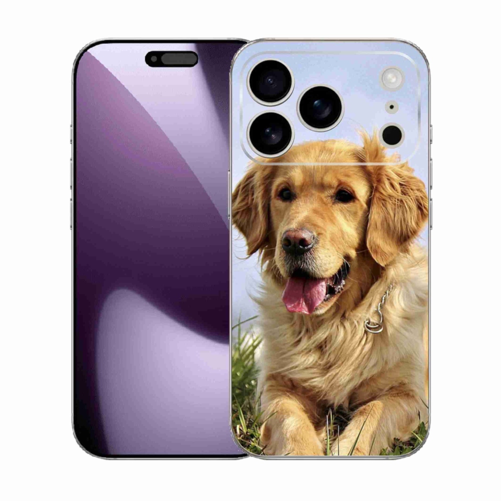 Gélový kryt mmCase na iPhone 17 Pro - zlatý retriever
