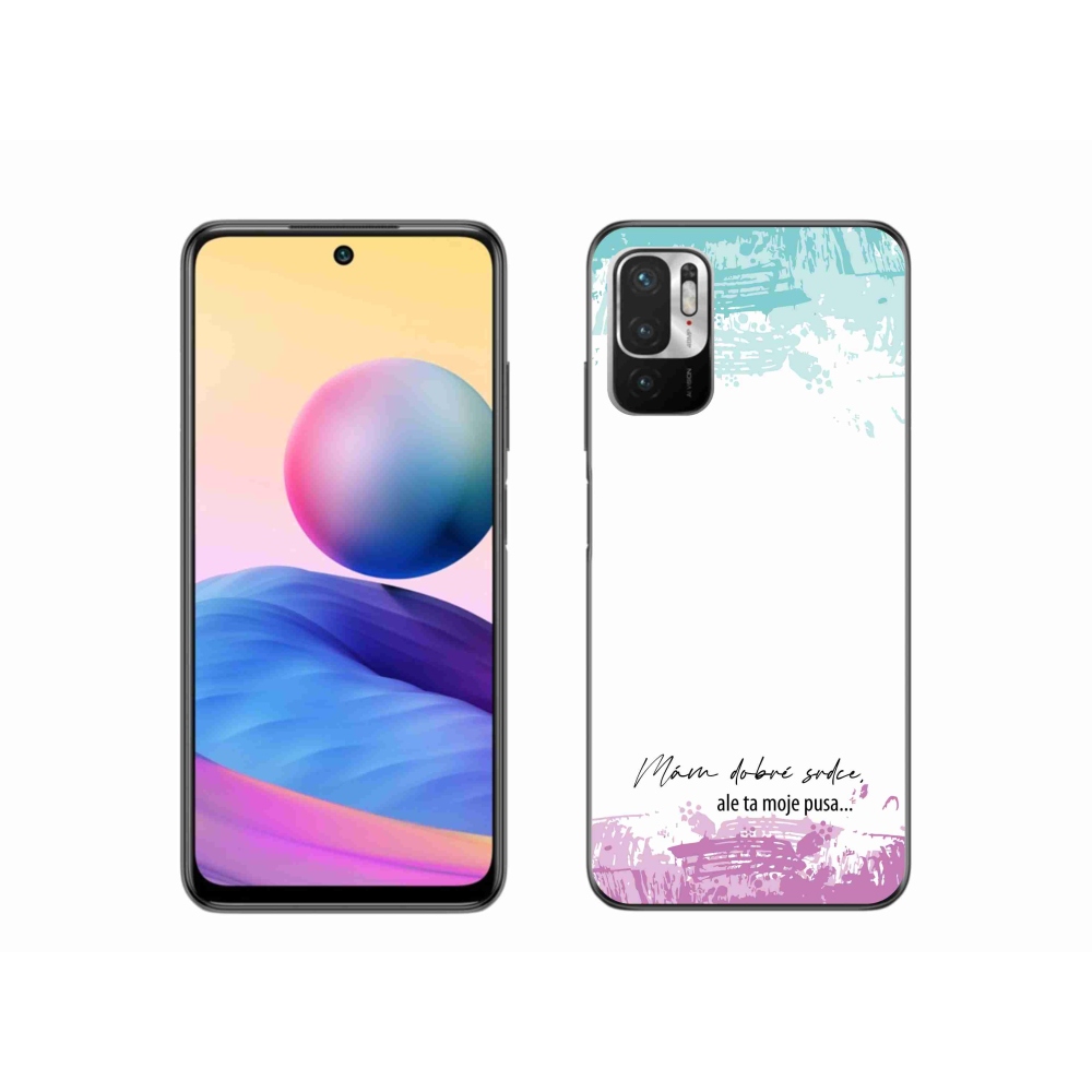 Gélový kryt mmCase na Xiaomi Poco M3 Pro/5G - vtipný text 3 biele pozadie