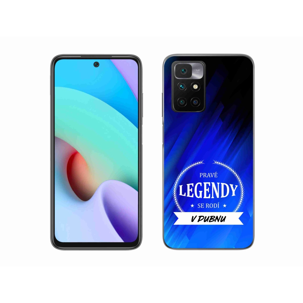 Gélový kryt mmCase na Xiaomi Redmi 10/Redmi 10 (2022) - legendy v apríli modrej pozadí