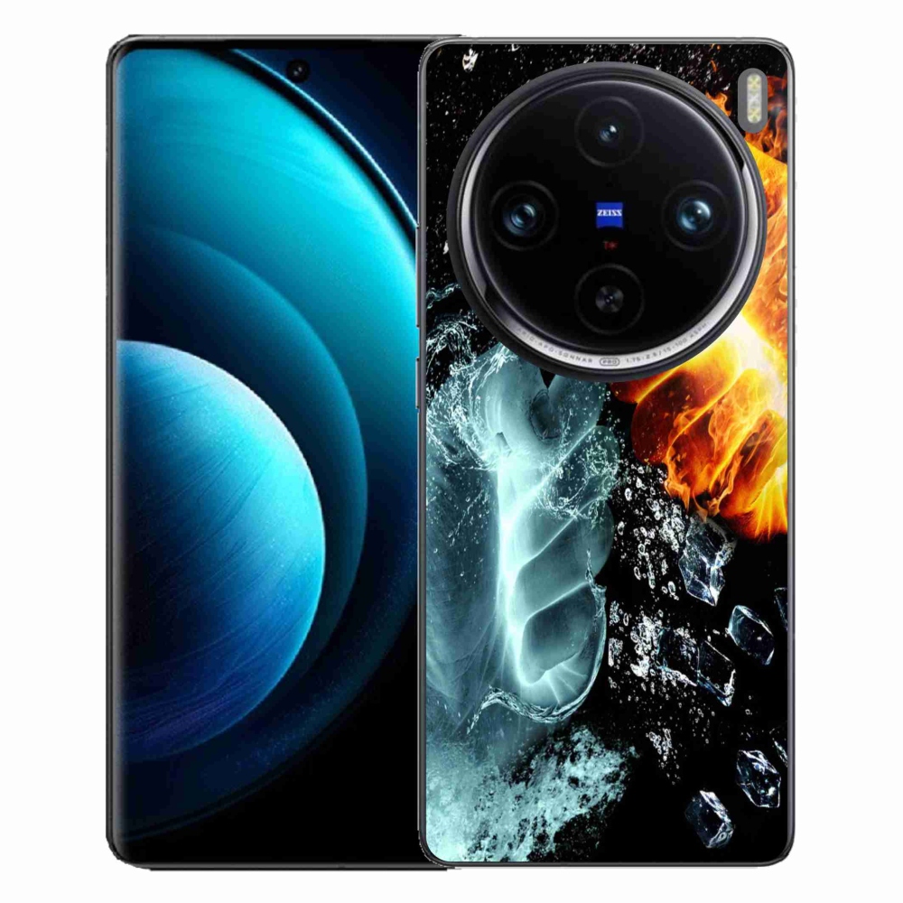 Gélový kryt mmCase na Vivo X100 Pro 5G - voda a oheň