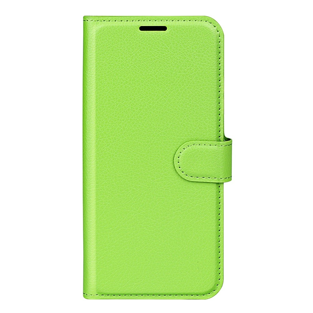 Litchi knižkové púzdro na Xiaomi Redmi Note 14S - zelené