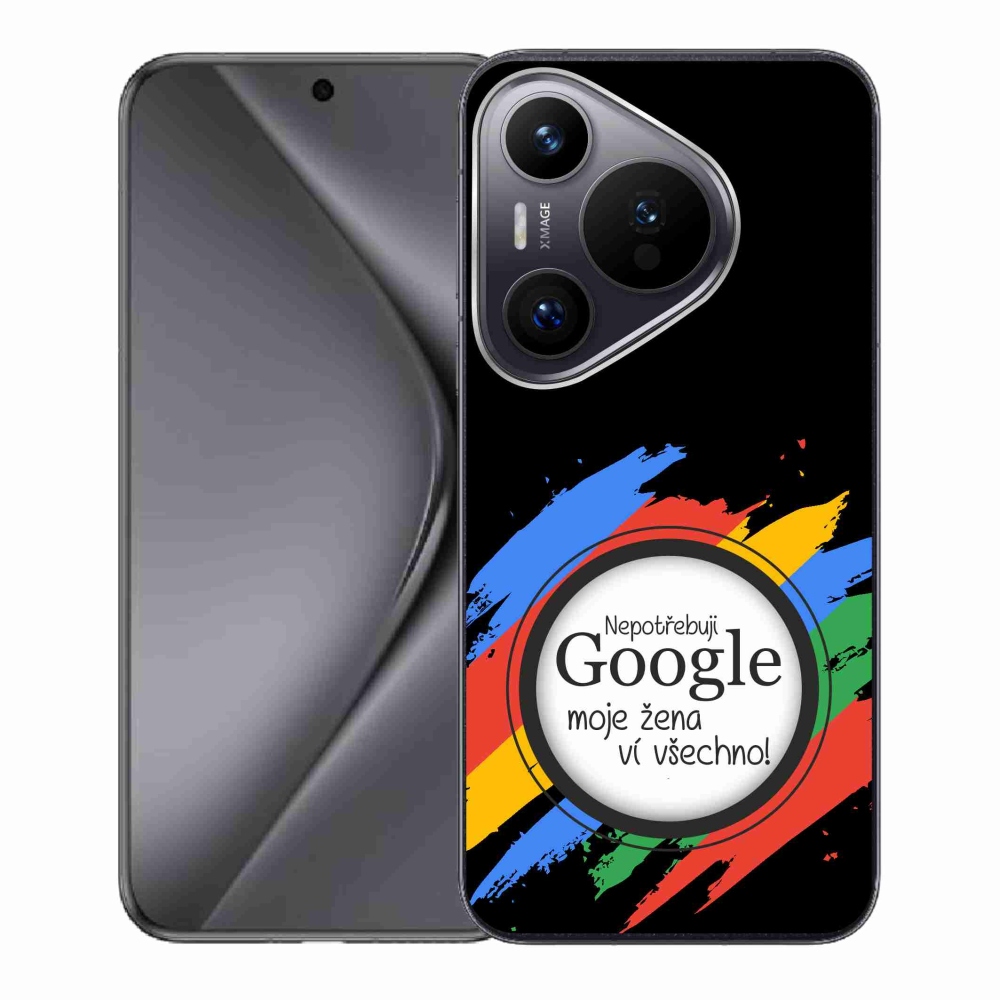 Gélový kryt mmCase na Huawei Pura 70 - žena vie všetko čierne pozadie