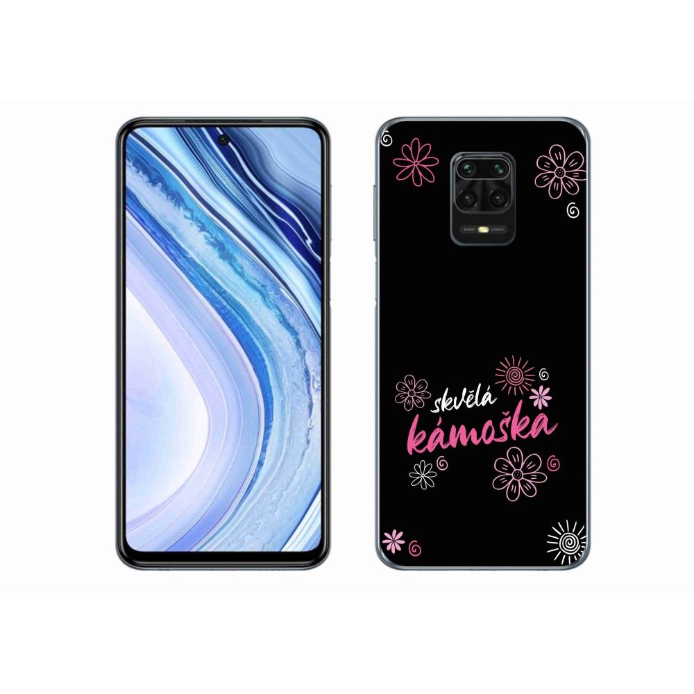 Gélový kryt mmCase na Xiaomi Redmi Note 9S - skvelá kamoška čierne pozadie