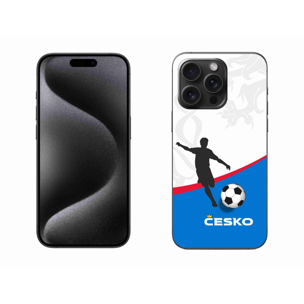 Gélový kryt mmCase na iPhone 15 Pro Max - futbal Česko 1
