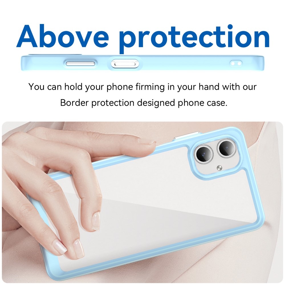 Gélový obal s pevným chrbtom na Samsung Galaxy A06 4G - modrý