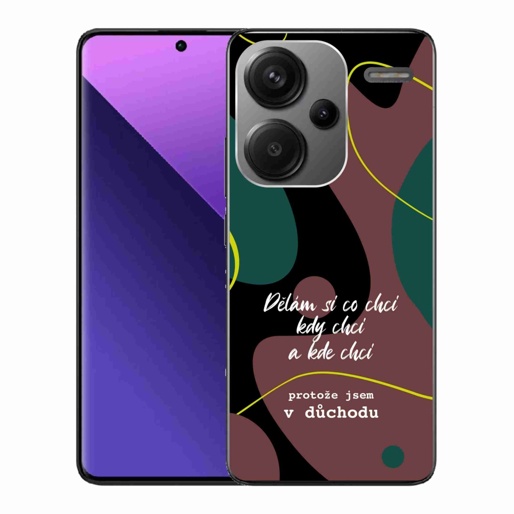 Gélový kryt mmCase na Xiaomi Redmi Note 13 Pro+ 5G - vtipný text 10 čierne pozadie