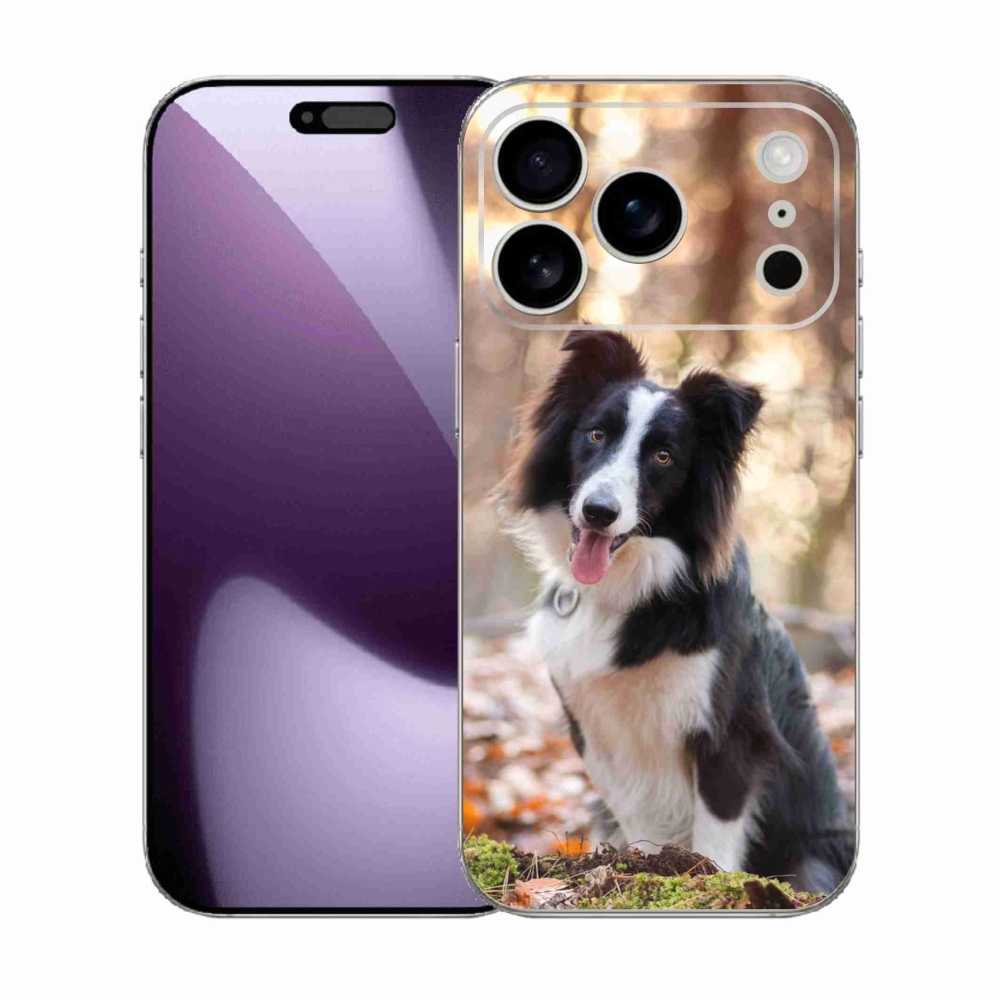 Gélový kryt mmCase na iPhone 17 Pro - border kólia 1