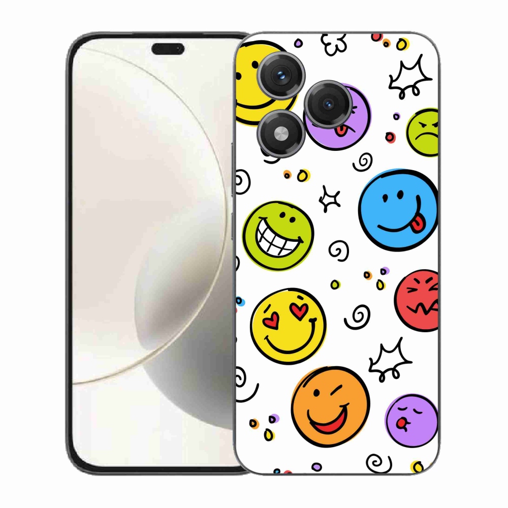 Gélový kryt mmCase na Honor 400 Lite - smajlíci