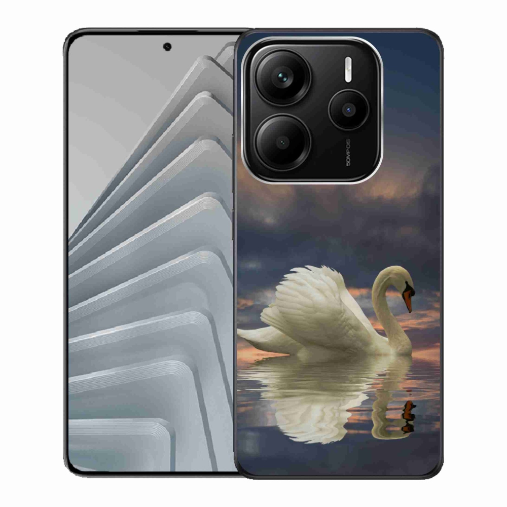 Gélový kryt mmCase na Xiaomi Redmi Note 14 5G - labuť