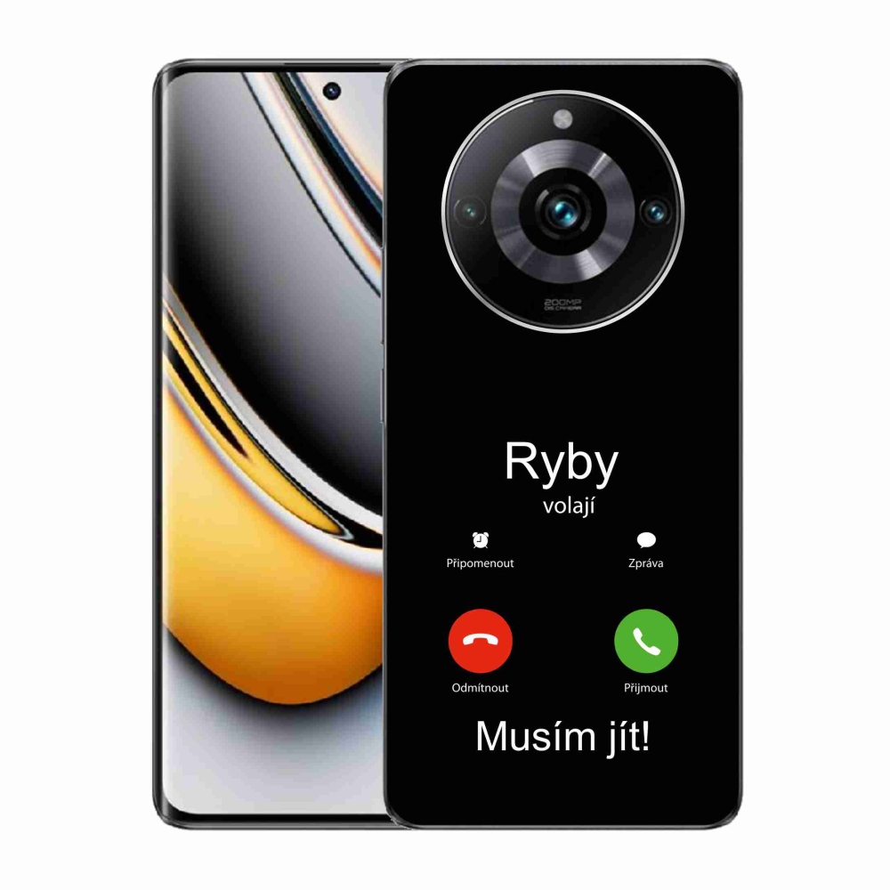 Gélový kryt mmCase na Realme 11 Pro/11 Pro+ - ryby volajú čierne pozadie