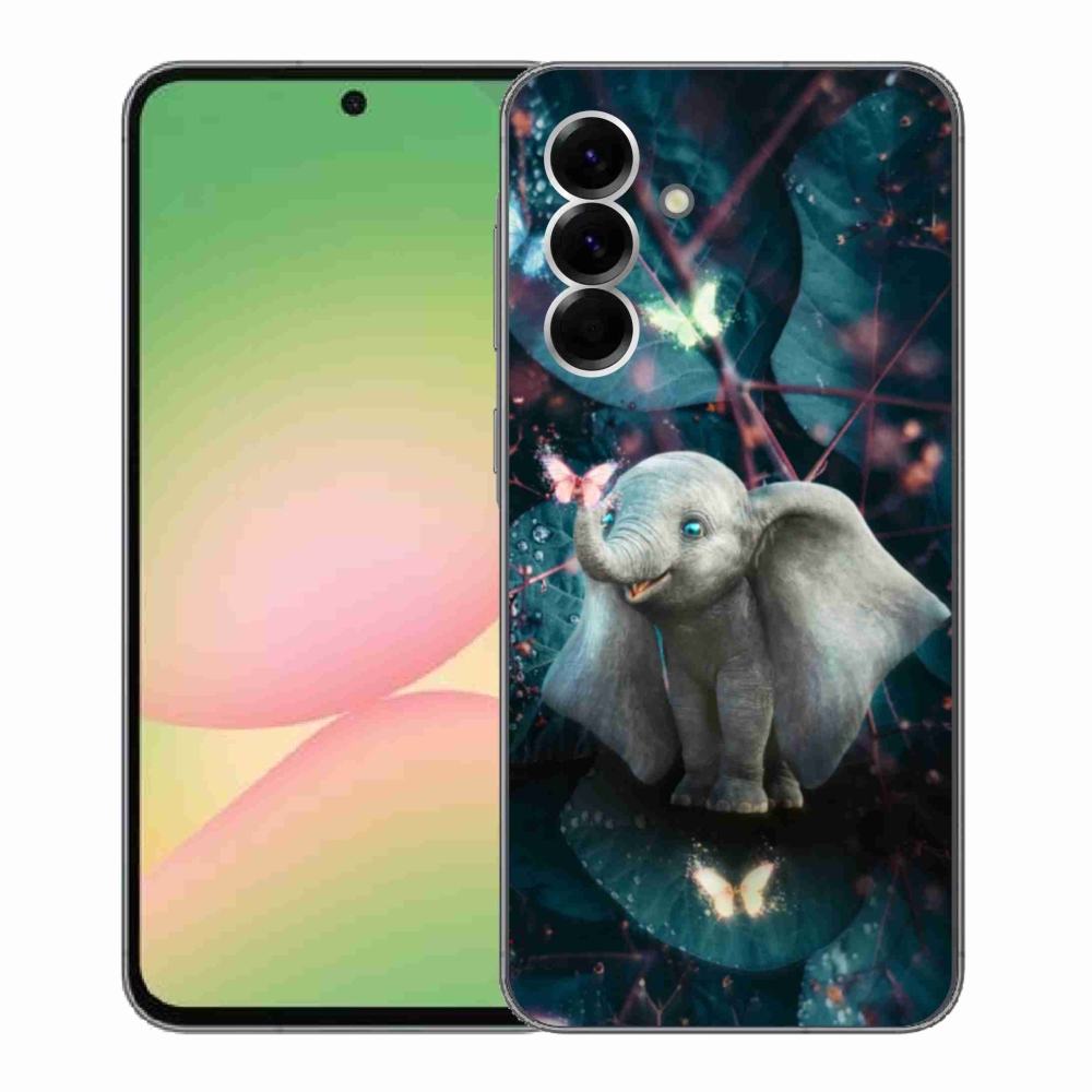 Gélový kryt mmCase na Samsung Galaxy A56 5G - roztomilý slon