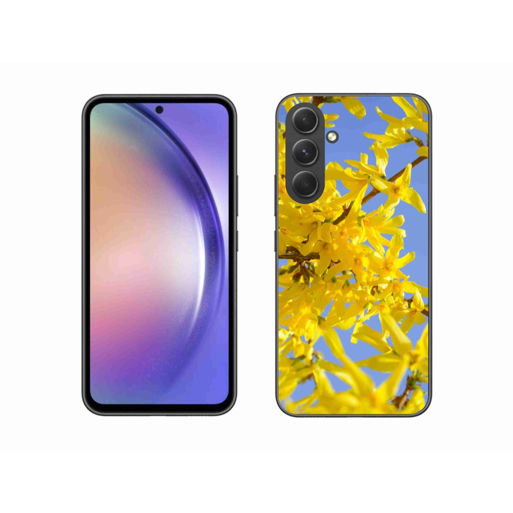 Gélový kryt mmCase na Samsung Galaxy A54 5G - žlté kvety