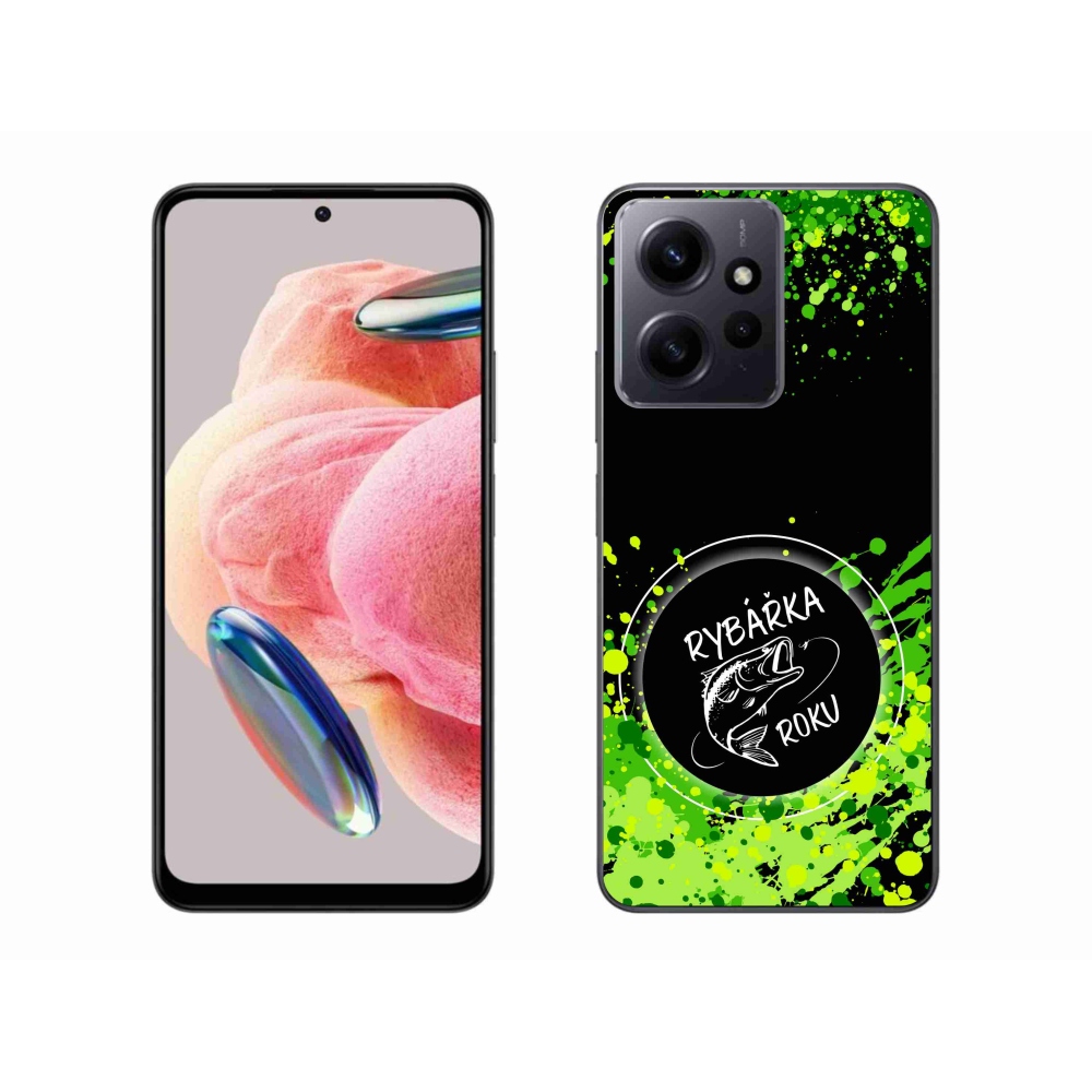 Gélový kryt mmCase na Xiaomi Redmi Note 12 4G - rybárka roka čierne pozadie