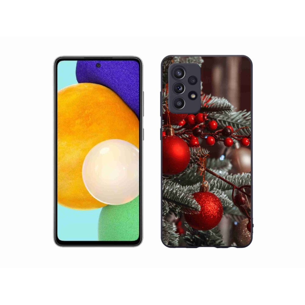 Gélový kryt mmCase na Samsung Galaxy A52s 5G - vianočné ozdoby 2
