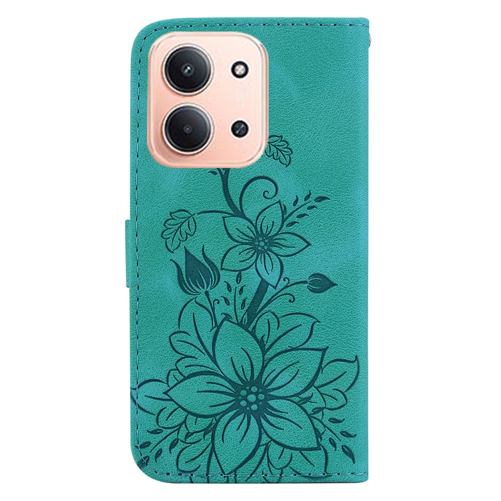 Lily knižkové púzdro na Xiaomi Redmi 15C 4G/5G (173mm) - modrozelené