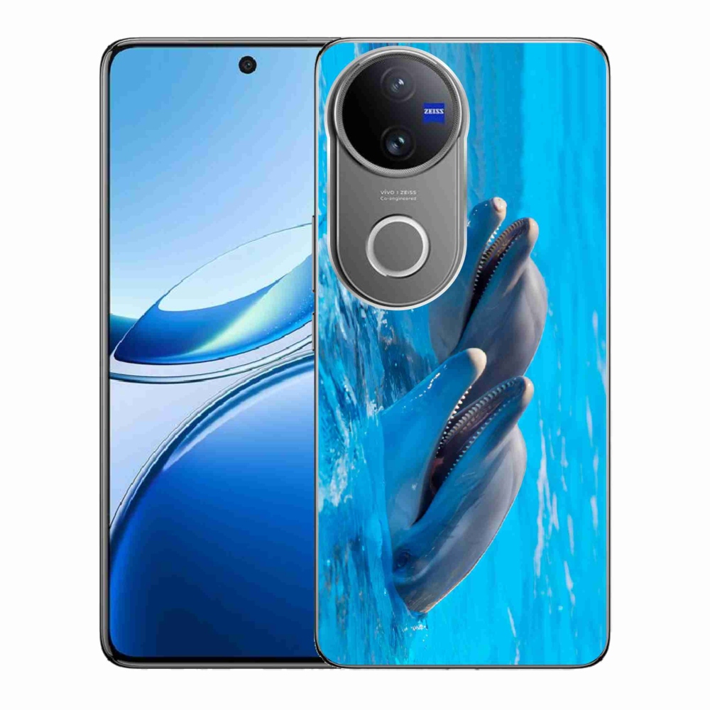 Gélový kryt mmCase na Vivo V50 5G - delfíny