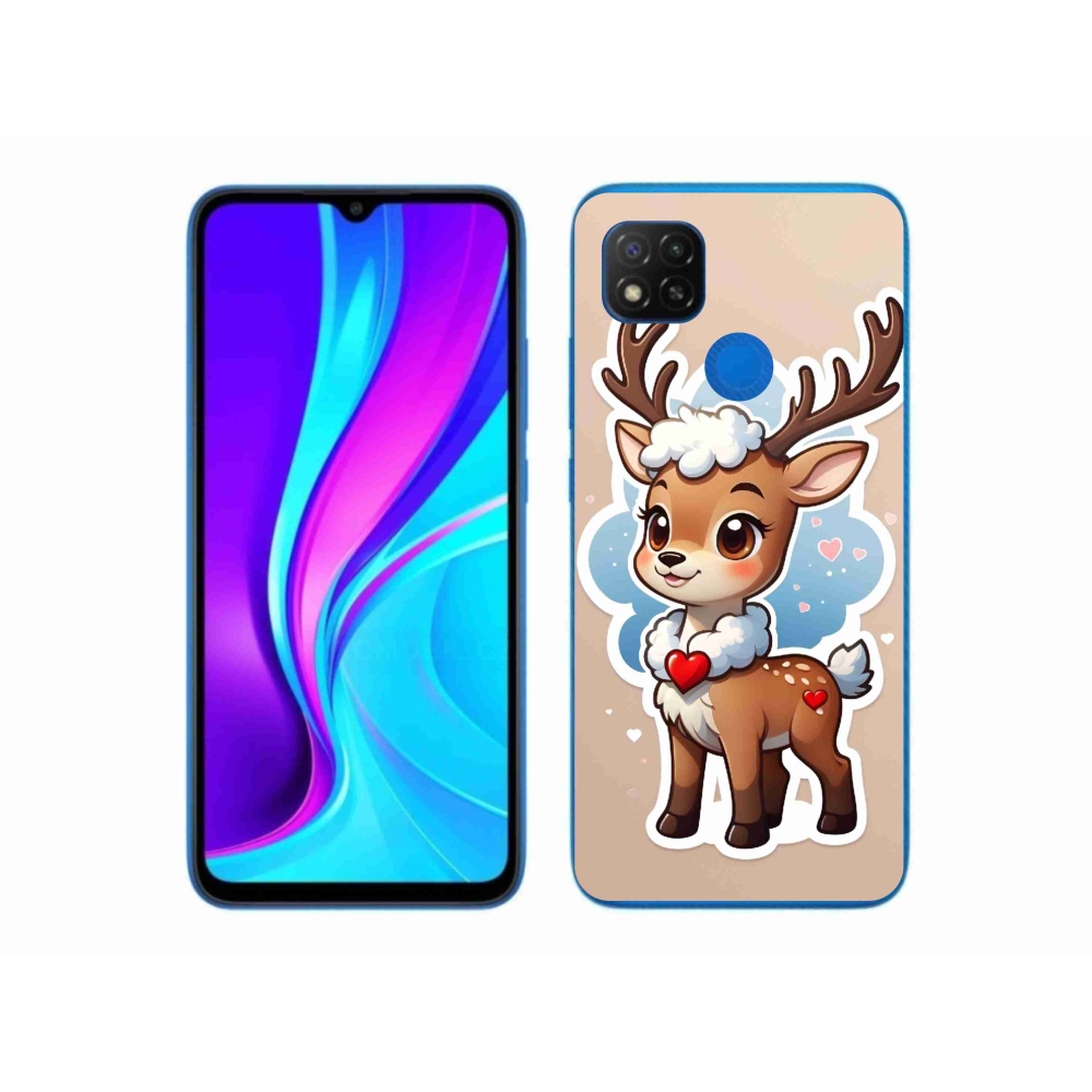 Gelový kryt mmCase na Xiaomi Redmi 9C - kreslený sob