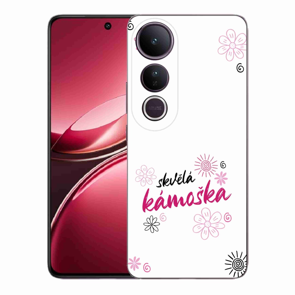 Gélový kryt mmCase na Vivo V50 Lite 4G/5G - skvelá kamoška biele pozadie