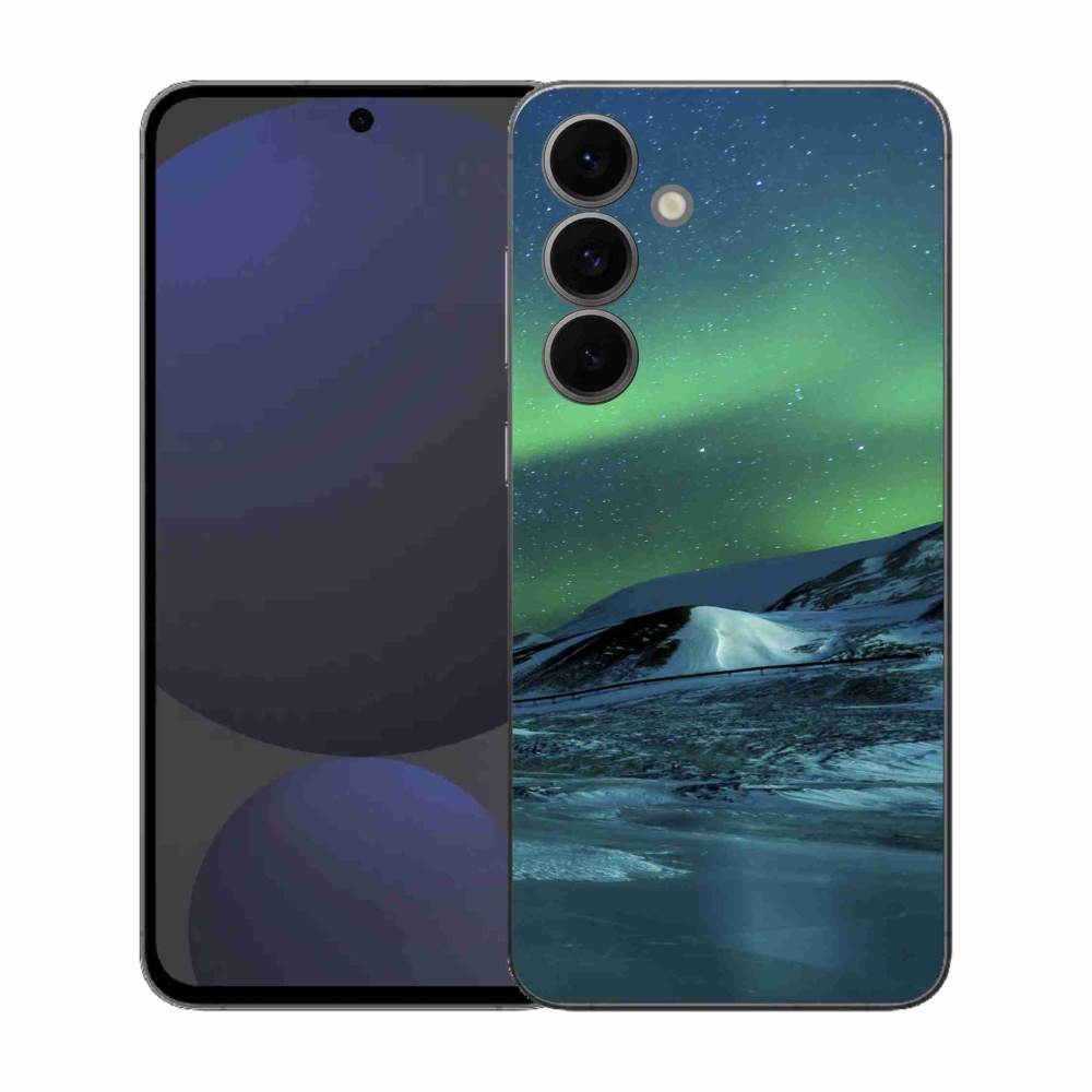 Gélový kryt mmCase na Samsung Galaxy S25 FE - polárna žiara