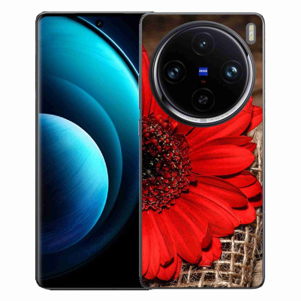 Gélový kryt mmCase na Vivo X100 Pro 5G - gerbera