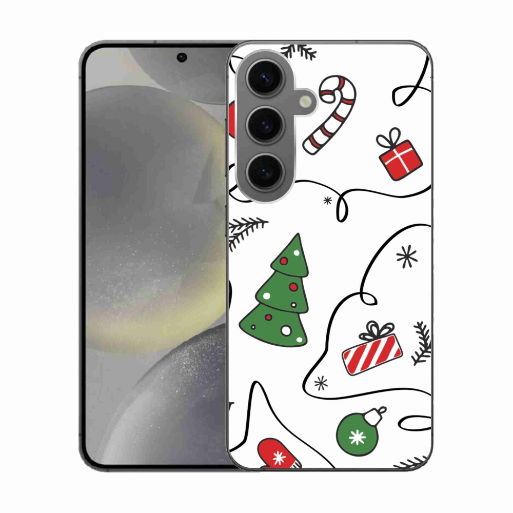 Gélový kryt mmCase na Samsung Galaxy S24 - vianočné motívy