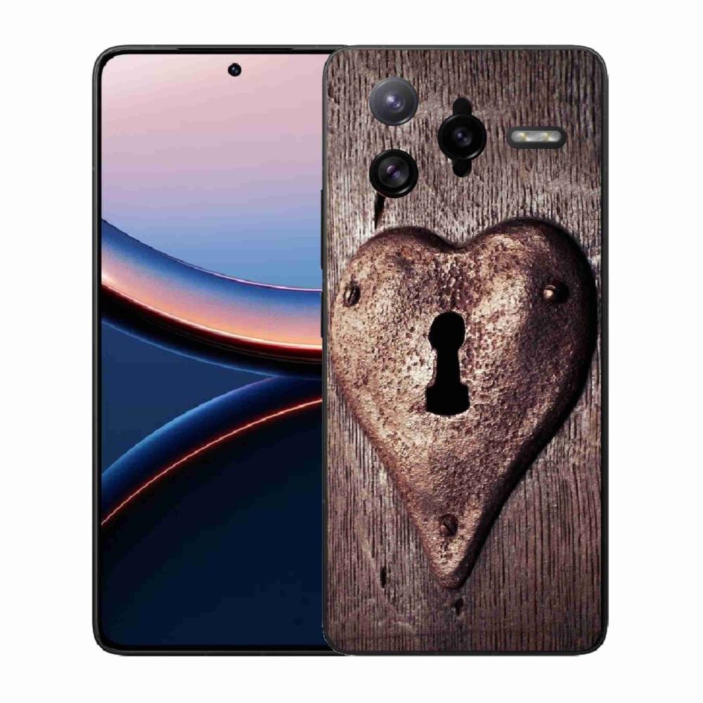 Gélový kryt mmCase na Xiaomi Poco F7 Ultra - zámok v tvare srdca