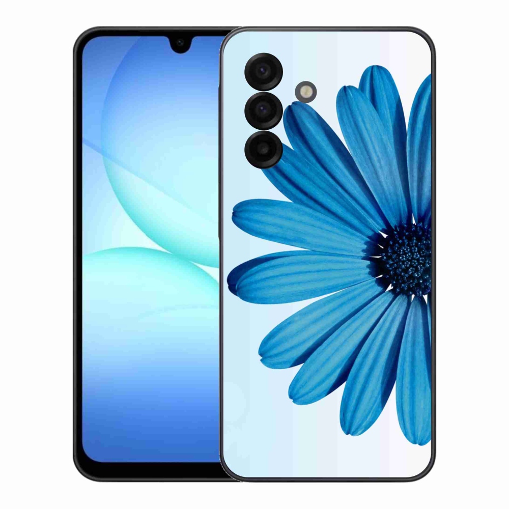 Gélový kryt mmCase na Samsung Galaxy A17 4G/5G - modrá margaréta