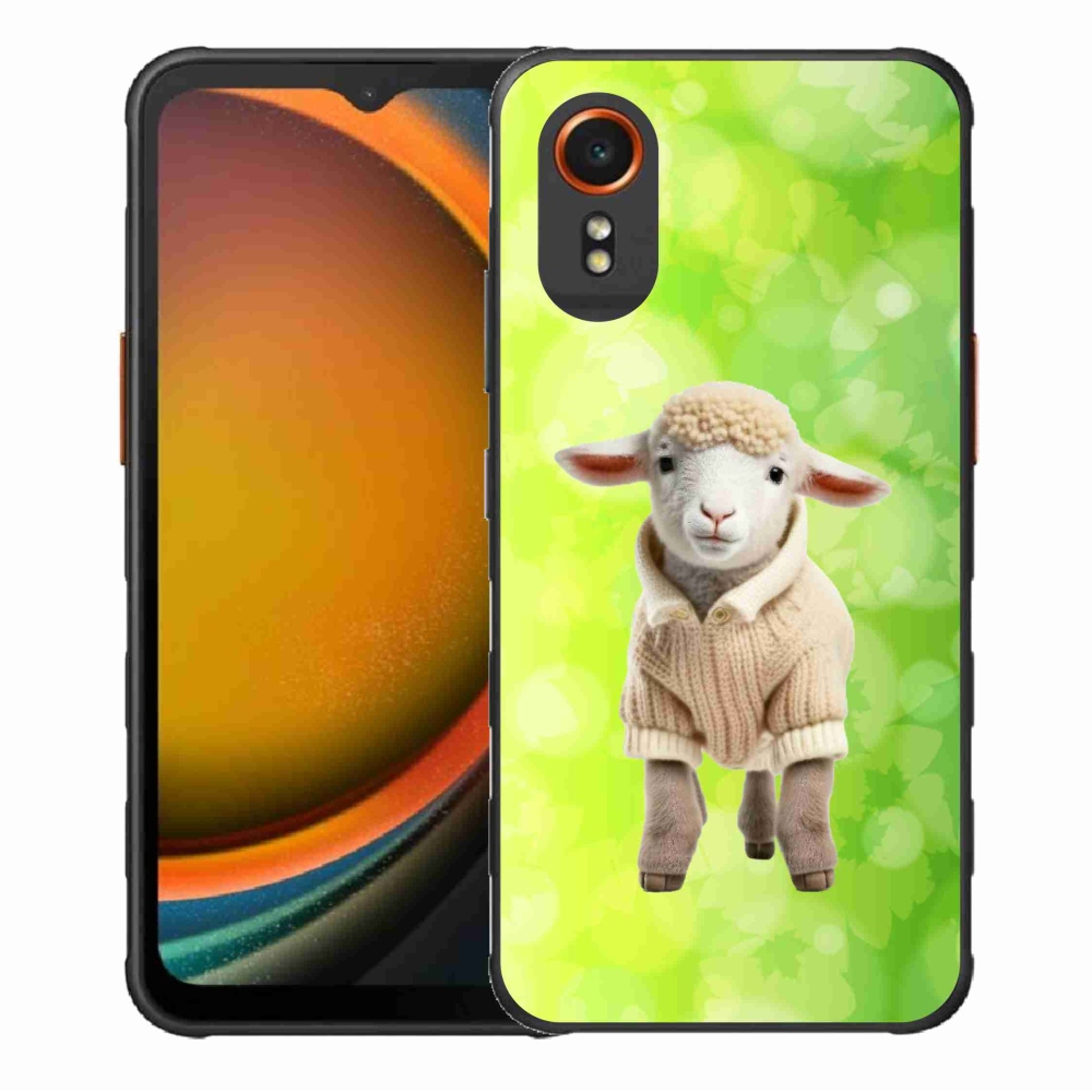 Gélový kryt mmCase na Samsung Galaxy Xcover 7 - jahňa vo svetri